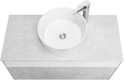 Акватон Тумба под раковину Марбл 100 подвесная слэйт/белая матовая – фотография-12