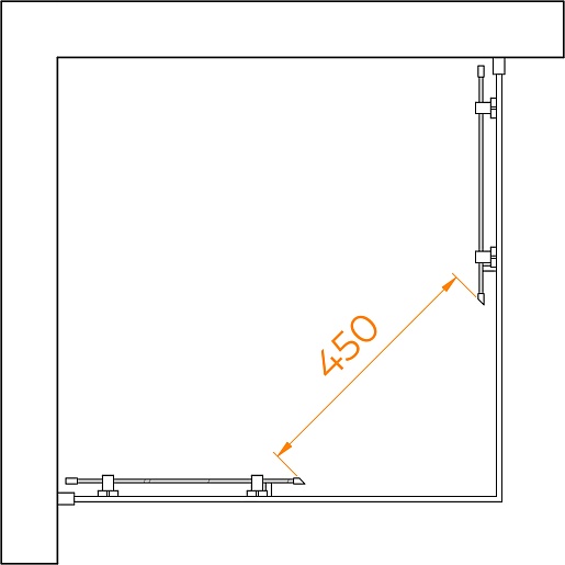 RGW Душевой уголок Passage PA-030 80x80 профиль хром стекло матовое сатинат – картинка-3