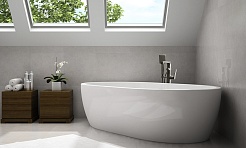 Lemark Смеситель для ванны Bronx LM3744GM напольный графит – фотография-4