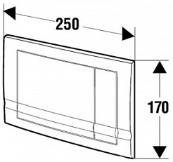 Schwab Кнопка смыва Riva Duo Mini белая – фотография-2