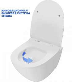 Teymi Унитаз подвесной Lina Pro T40112 с инсталляцией Aina T70011 с кнопкой Lina T70106 – фотография-5