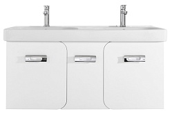 Водолей Тумба под раковину Астрид 120 белая – фотография-1