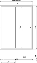 Triton Душевая дверь в нишу Слайд 120x185 – фотография-8