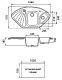 Granfest Мойка кухонная Corner GF-C1040E Белый угловая – фотография-5