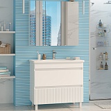 Misty Мебель для ванной Мира 90 белая матовая