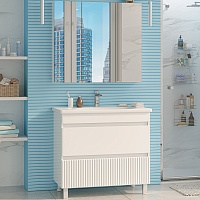 Misty Мебель для ванной Мира 90 белая матовая