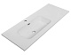 Cezares Тумба с раковиной Eco Cer-N 120-1 L bianco lucido CZR-8095-120-L ручки чёрные – фотография-26