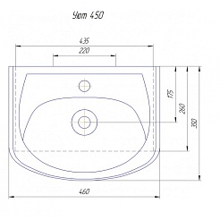 СанТа Мебель для ванной Верона 45 напольная – фотография-3