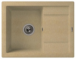 Florentina Мойка гранитная Липси 660 с углубленным крылом песочный – фотография-1