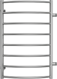 Terminus Полотенцесушитель водяной Классик П8 500x800 БП500 хром – фотография-1