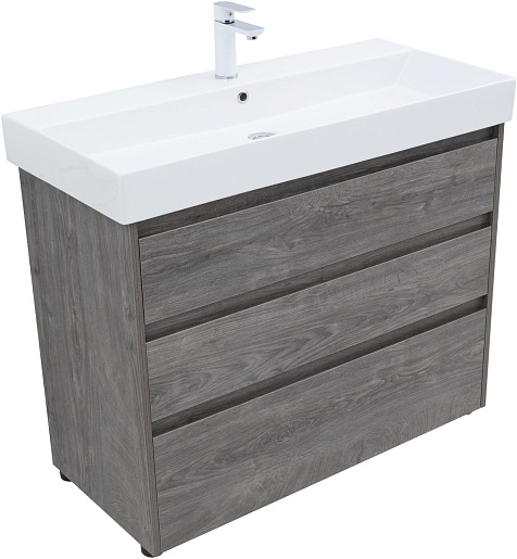 Aquanet Мебель для ванной Nova Lite 100 дуб рошелье – картинка-3