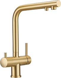 Milacio Смеситель для кухни Ultra MCU.559.GD золото брашированное – фотография-1
