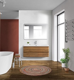 BelBagno Мебель для ванной Albano 120 подвесная Rovere Rustico – фотография-2