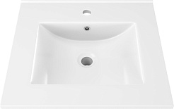 Teymi Тумба с раковиной Vitra 50 Волна подвесная дуб/белый – фотография-9