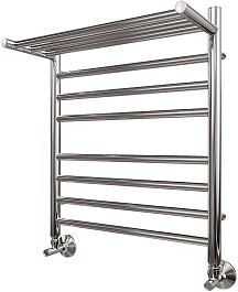 Point Полотенцесушитель водяной П7 500x600 PN10156SP с полкой хром – фотография-1