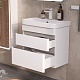 Equil Тумба с раковиной Soldi 60 2 ящика подвесная белый софт – картинка-19