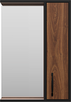 Misty Зеркальный шкаф Кедр 50 R орех/черный