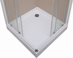 De Aqua Душевой уголок K100100OP-W 100х100 прозрачный – фотография-3