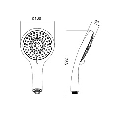 Iddis Душевая лейка A11251 5-режимная – фотография-2