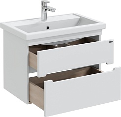 СанТа Мебель для ванной Лондон 70 подвесная белая – фотография-5