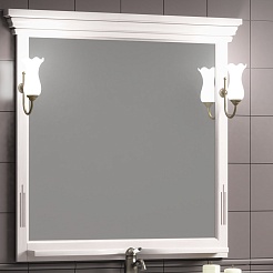 Opadiris Зеркало для ванной Риспекто 100 Weiss – фотография-1