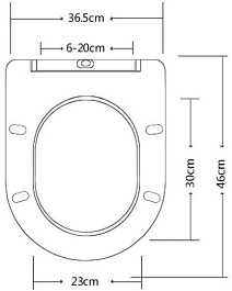 Esbano Сиденье для унитаза Amapola серое матовое – фотография-5