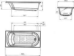 Poseidon Акриловая ванна Lily 150x70 – фотография-5