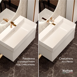 Jorno Тумба под раковину Filoro 90 подвесная белый – фотография-8