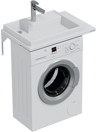 СанТа Раковина под стиральную машину Юпитер 75x50 L белая – фотография-2