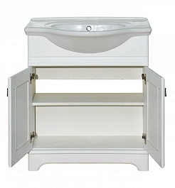 Misty Мебель для ванной Лувр 75 белая – фотография-2