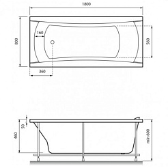 Relisan Акриловая ванна Loara 180x80 – фотография-4