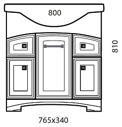 Aqualife Design Мебель для ванной "Честер 80"  – фотография-4