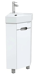 Onika Тумба под раковину Айленд 35 напольная белая угловая – фотография-1