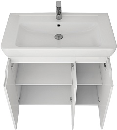 Dreja Тумба под раковину Q Plus (D) 80 белая – фотография-8