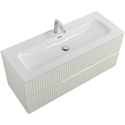 Cezares Тумба под раковину Duet-N 120 подвесная альпака брашированная – фотография-3