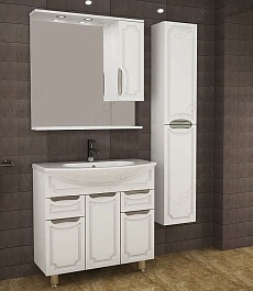 ASB-Mebel Шкаф-пенал для ванной Санремо 30 – фотография-3