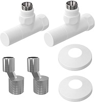 Lemark Комплект подключения Lemark LM03412RW для водяных полотенцесушителей белый