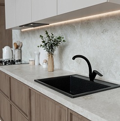 Mixline Смеситель для кухни 35k ML14-031BL чёрный – фотография-4