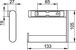 Keuco Держатель туалетной бумаги Plan 14962 хром – фотография-2