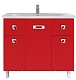 Водолей Мебель для ванной "Арнелла 100" напольная красная – картинка-13