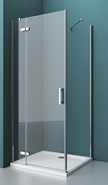 BelBagno Душевой уголок Kraft 80/100 KRAFT-AH-12-80/100-C-Cr-L стекло прозрачное – фотография-1