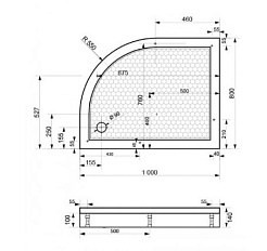 Relisan Душевой поддон "Asymmetric" R/L – фотография-4