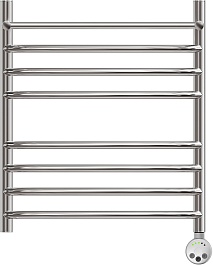 Point Полотенцесушитель электрический П7 500x600 PN05156SPE с полкой хром – фотография-2