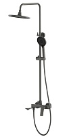 Tokito Душевая система RAIN вороненая сталь TOK-RAI-1017GM