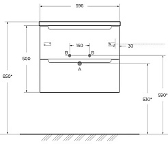 BelBagno Тумба с раковиной Etna 60 подвесная Rovere Nature с раковиной BB-8099-60 – фотография-4