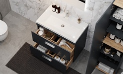 Velvex Тумба под раковину Orlando 80 графит – фотография-3