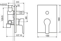 Excellent Смеситель Apomea встроенный – фотография-4