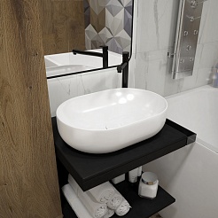 Teymi Раковина накладная в ванную Solli 48 artceramic белая T50208 – фотография-10