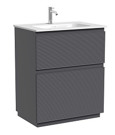 Sancos Тумба с раковиной напольная Folk Floor 70 grey soft раковина Element 71 CN7007 – фотография-1