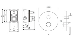 Aquatek Смеситель для душа и ванны Европа AQ1346CR хром – фотография-2